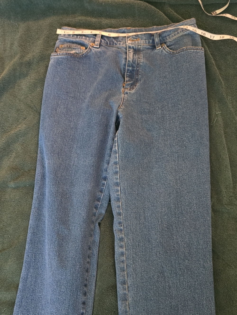 Ralph Lauren Straight-Leg Jeans — Classic Blue Denim